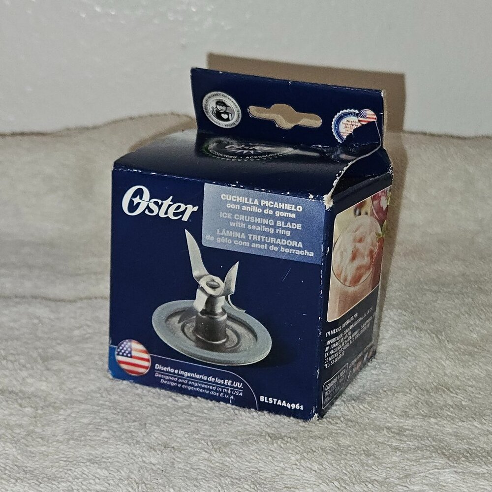 Genuine Oster Blender Stainless Steel Blade 4961 with Gasket Sealing Ring NEW